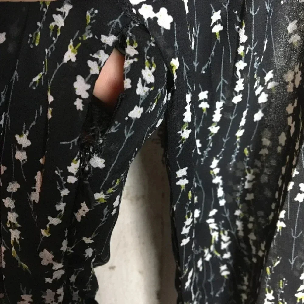 Nasty Gal Don’t Ruffle My Flowers Midi Dress NWT